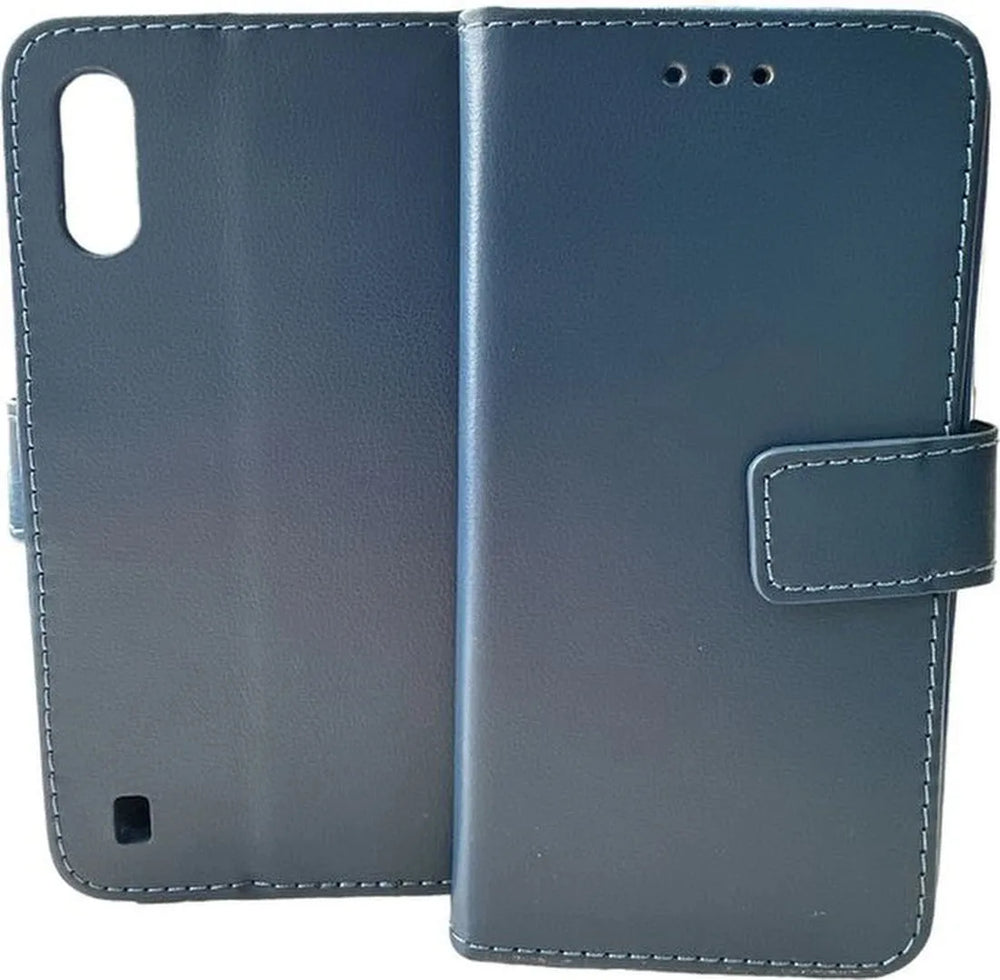 Samsung Galaxy A01 Hoesjes – Portemonnee Book Case – Pasjeshouder – Magneetsluiting – Blauw-Ilumina Benelux