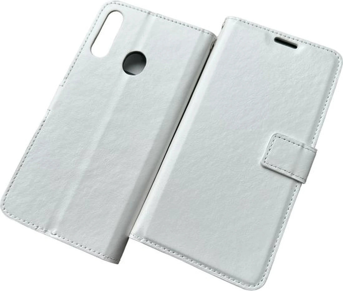 Portemonnee Book Case Hoesje Geschikt voor: Samsung Galaxy A20s - Wit