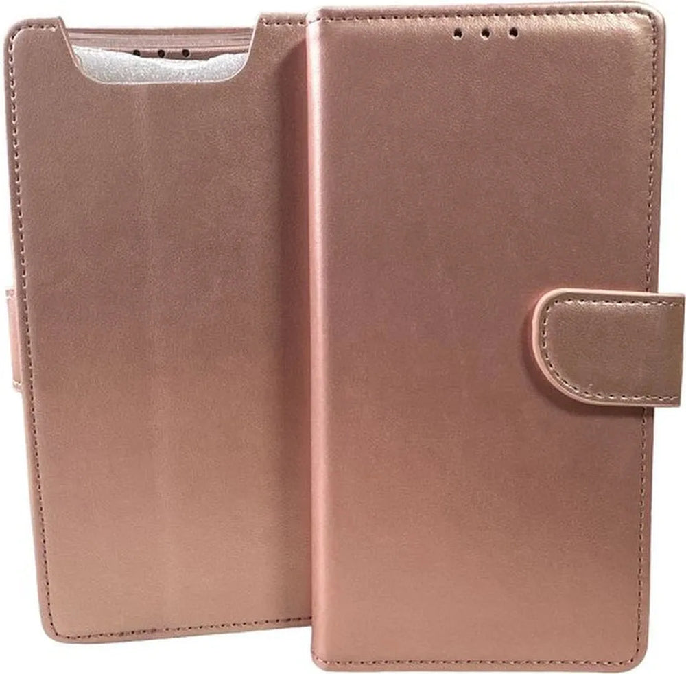Samsung Galaxy A80 Hoesjes – Portemonnee Book Case – Pasjeshouder – Magneetsluiting – Roségoud-Ilumina Benelux