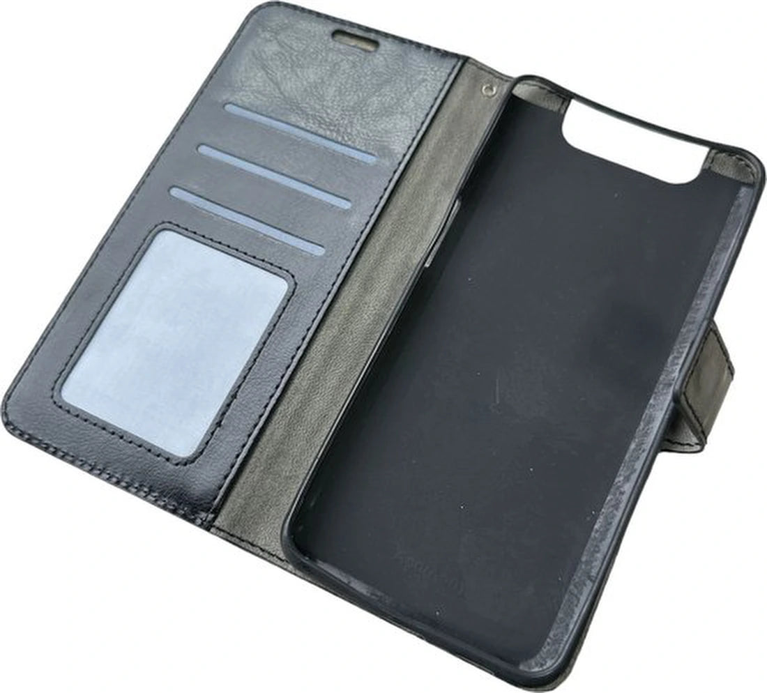 Portemonnee Book Case Hoesje Geschikt voor: Samsung Galaxy A90 - Zwart