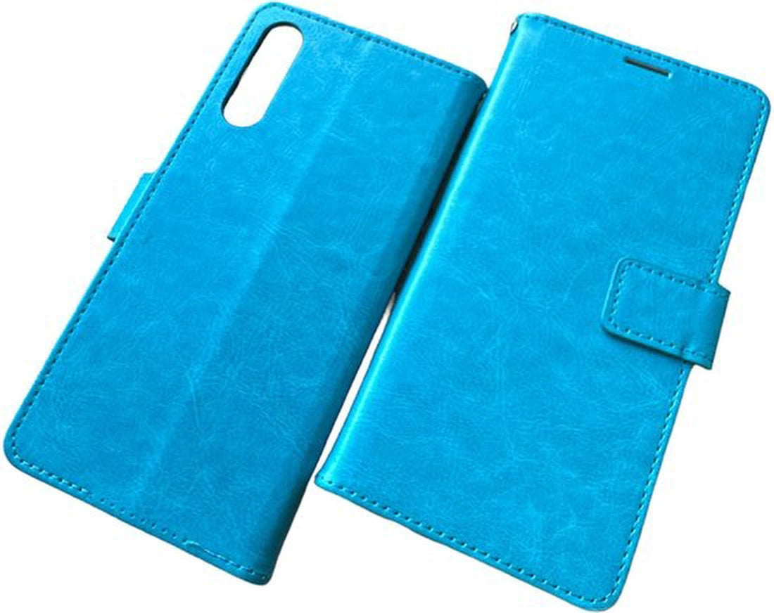 Samsung Galaxy A30S/A50/A50S Hoesjes – Portemonnee Book Case – Pasjeshouder – Magneetsluiting – Turquoise