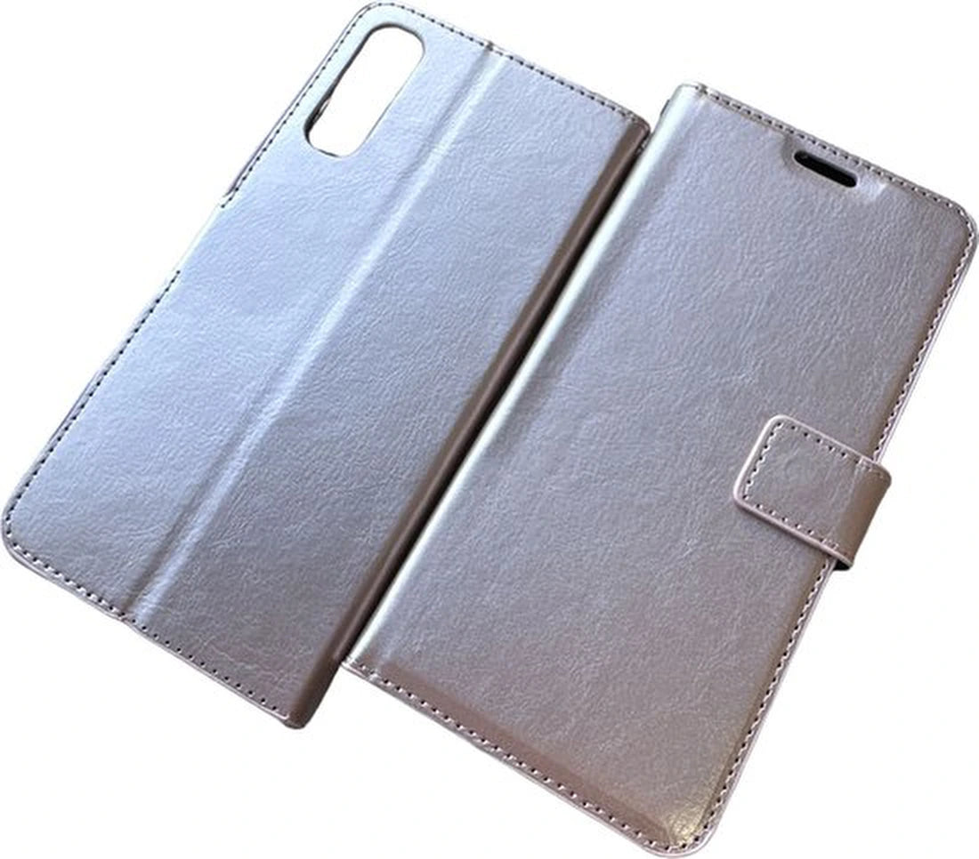 Samsung Galaxy A50 Hoesjes – Portemonnee Bookcase – Pasjeshouder – Magneetsluiting – Roségoud