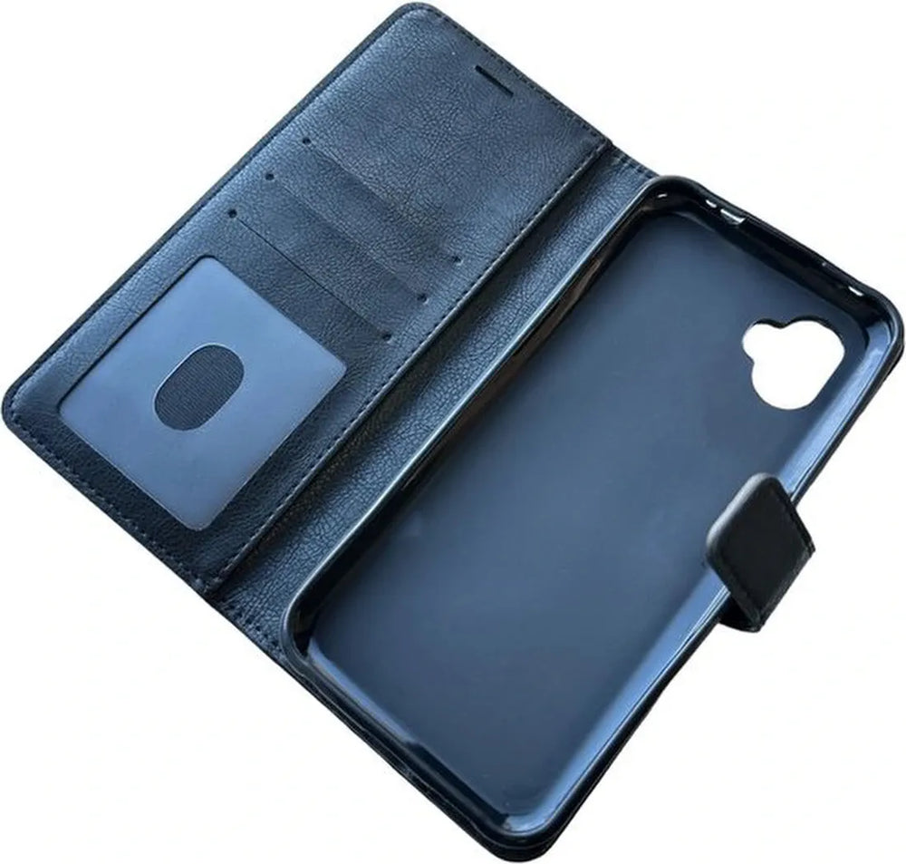 Samsung Galaxy Xcover 6 Pro Hoesjes – Portemonnee Book Case – Pasjeshouder – Magneetsluiting – Zwart-Ilumina Benelux