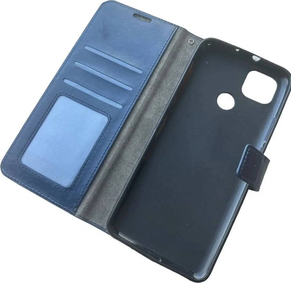 Motorola Moto G9 Power Hoesjes – Portemonnee Book Case – Pasjeshouder – Magneetsluiting – Blauw-Ilumina Benelux
