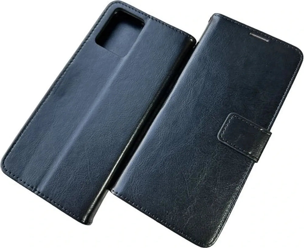 Motorola Moto G53 Hoesjes – Portemonnee Bookcase – Pasjeshouder – Magneetsluiting – Zwart-Ilumina Benelux
