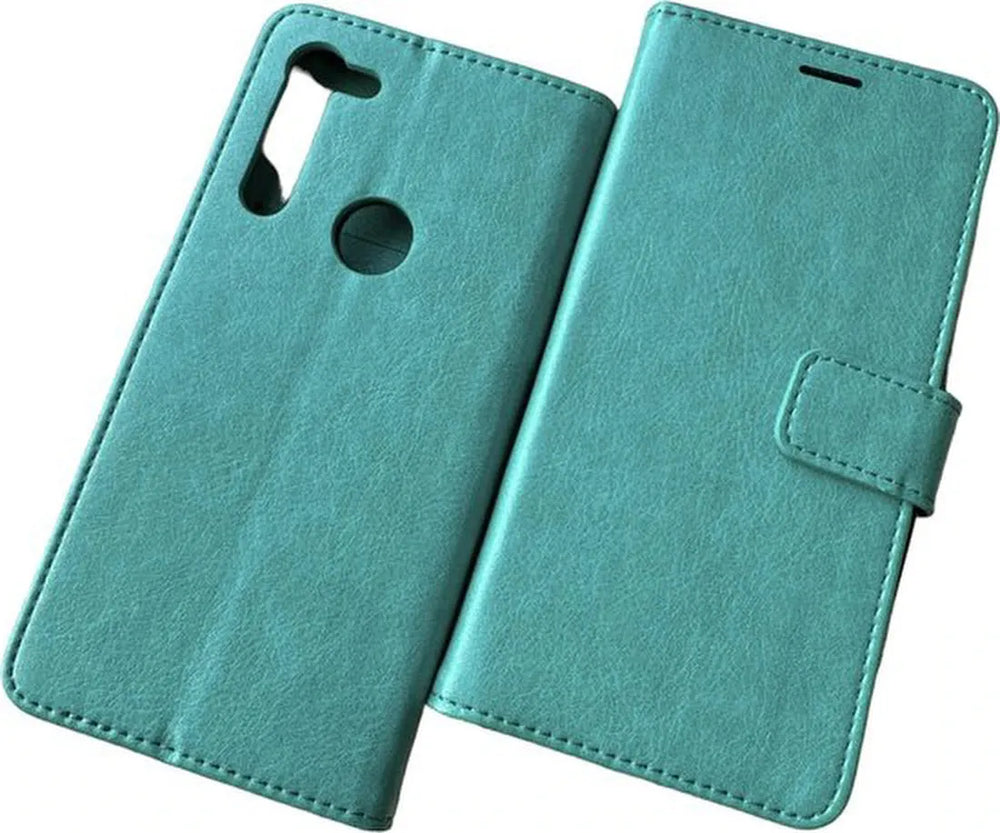 Motorola Moto G8 Power Hoesjes – Portemonnee Book Case – Pasjeshouder – Magneetsluiting – Mint Groen-Ilumina Benelux