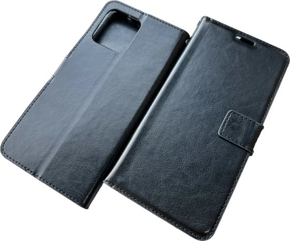 Motorola Moto Edge 40 Pro Hoesjes – Portemonnee Book Case – Pasjeshouder – Magneetsluiting – Zwart-Ilumina Benelux