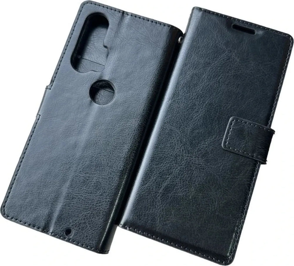 Motorola Edge Plus Hoesjes – Portemonnee Book Case – Magneetsluiting – 2x Screenprotector – Turquoise-Ilumina Benelux