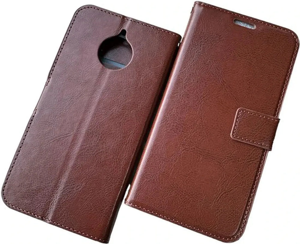 Motorola Moto E4 Plus Hoesjes – Portemonnee Book Case – Pasjeshouder – Magneetsluiting – Bruin-Ilumina Benelux