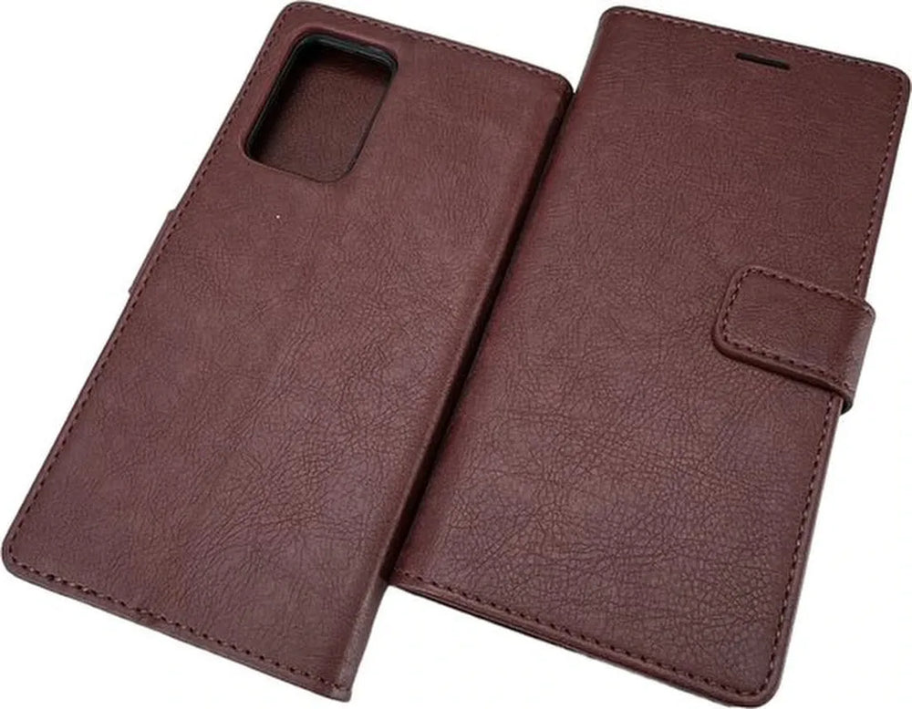 Oppo Reno 7 5G Hoesjes – Portemonnee Bookcase – Pasjeshouder – Magneetsluiting – Bruin-Ilumina Benelux