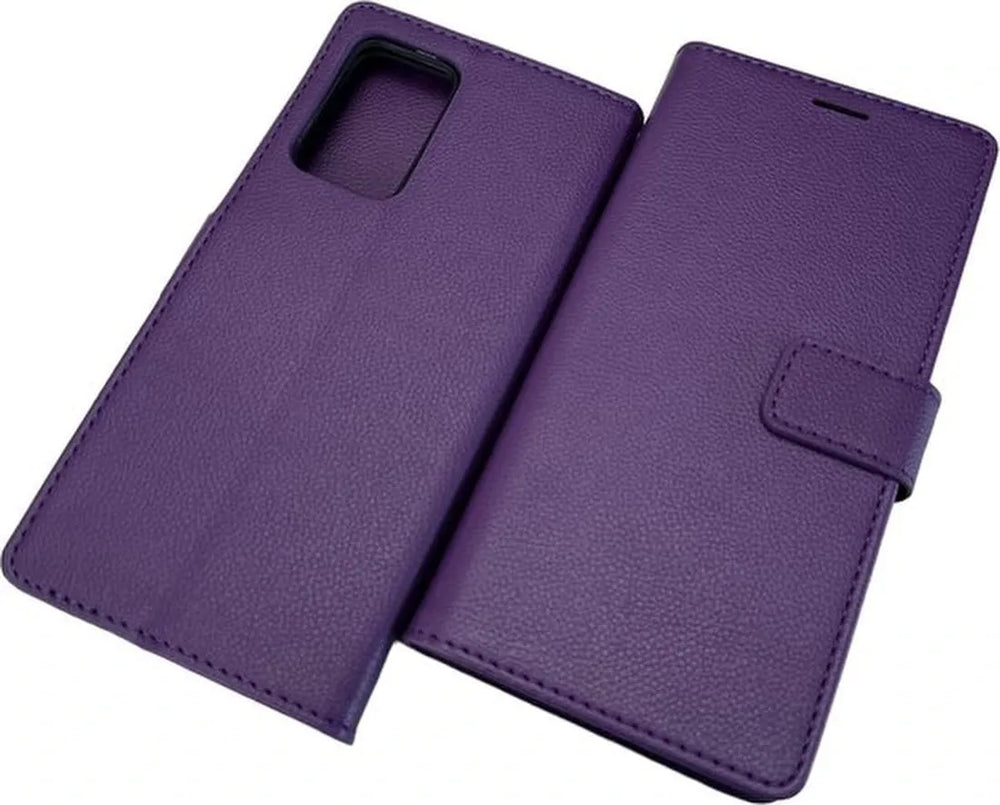 Oppo Reno 7 5G Hoesjes – Portemonnee Bookcase – Pasjeshouder – Magneetsluiting – Paars-Ilumina Benelux