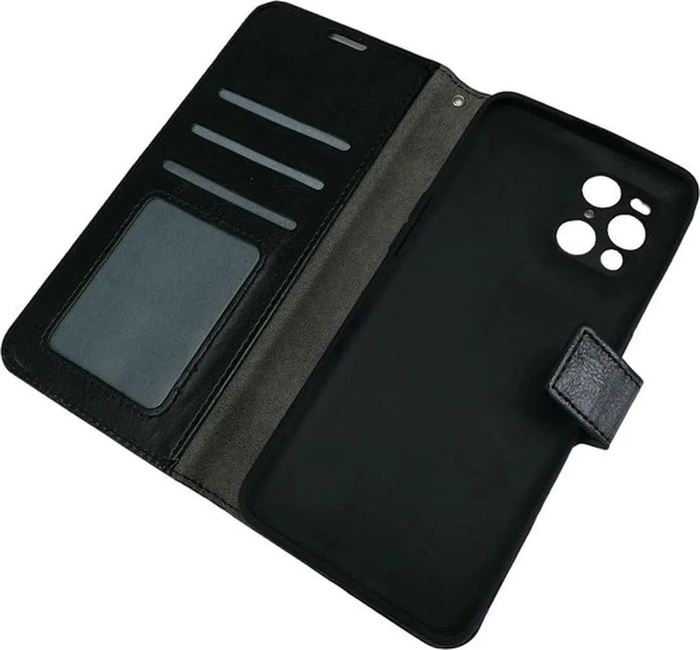Oppo Find X3 Pro Hoesjes – Portemonnee Book Case – Pasjeshouder – Magneetsluiting – Zwart-Ilumina Benelux