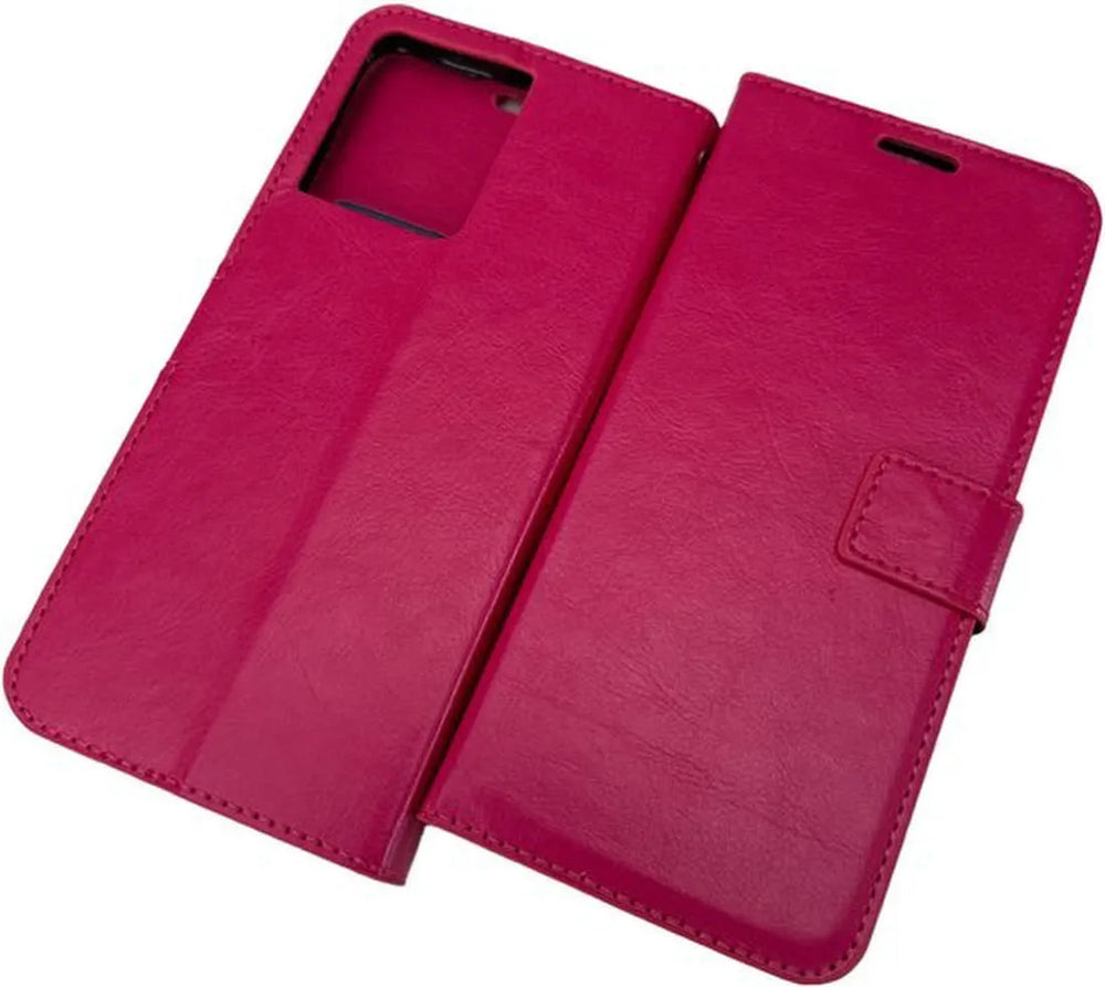 Oppo Reno 8 5G Hoesjes – Portemonnee Book Case – Pasjeshouder – Magneetsluiting – Roze-Ilumina Benelux