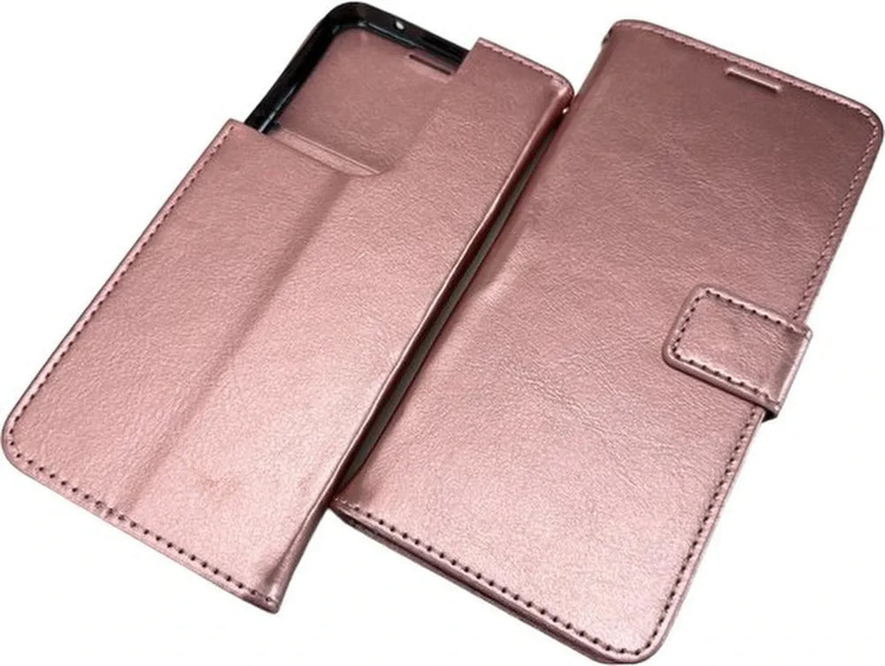 Oppo Reno 8 5G Hoesjes – Portemonnee Book Case – Pasjeshouder – Magneetsluiting – Roségoud-Ilumina Benelux