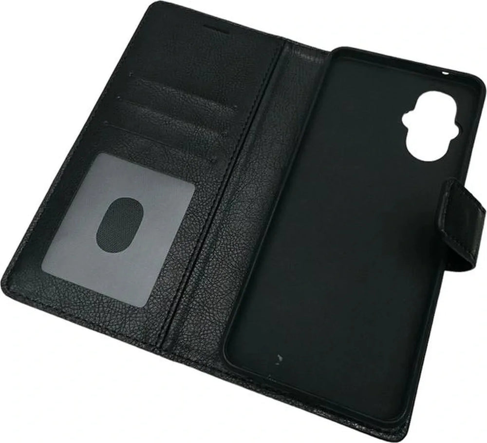 Oppo Reno 8 Lite Hoesjes – Portemonnee Bookcase – Pasjeshouder – Magneetsluiting – Zwart-Ilumina Benelux