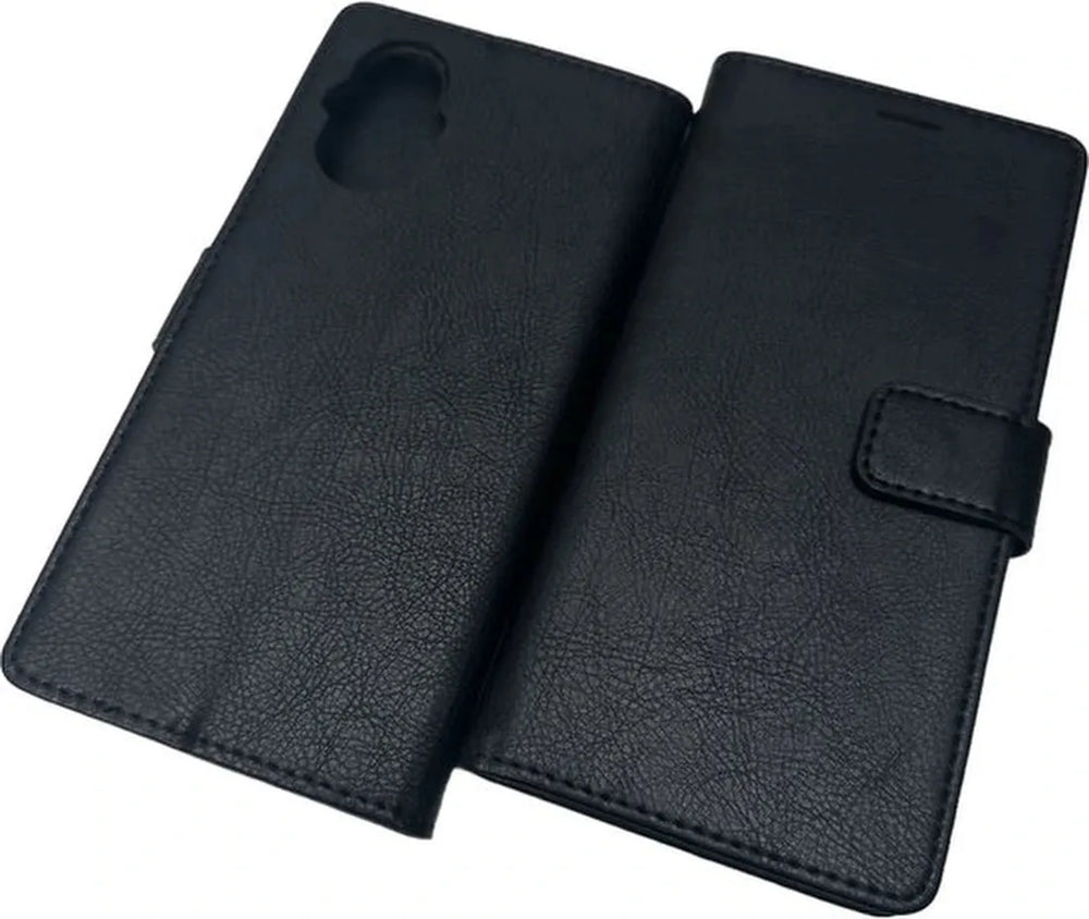 Oppo Reno 8 Lite Hoesjes – Portemonnee Bookcase – Pasjeshouder – Magneetsluiting – Zwart-Ilumina Benelux