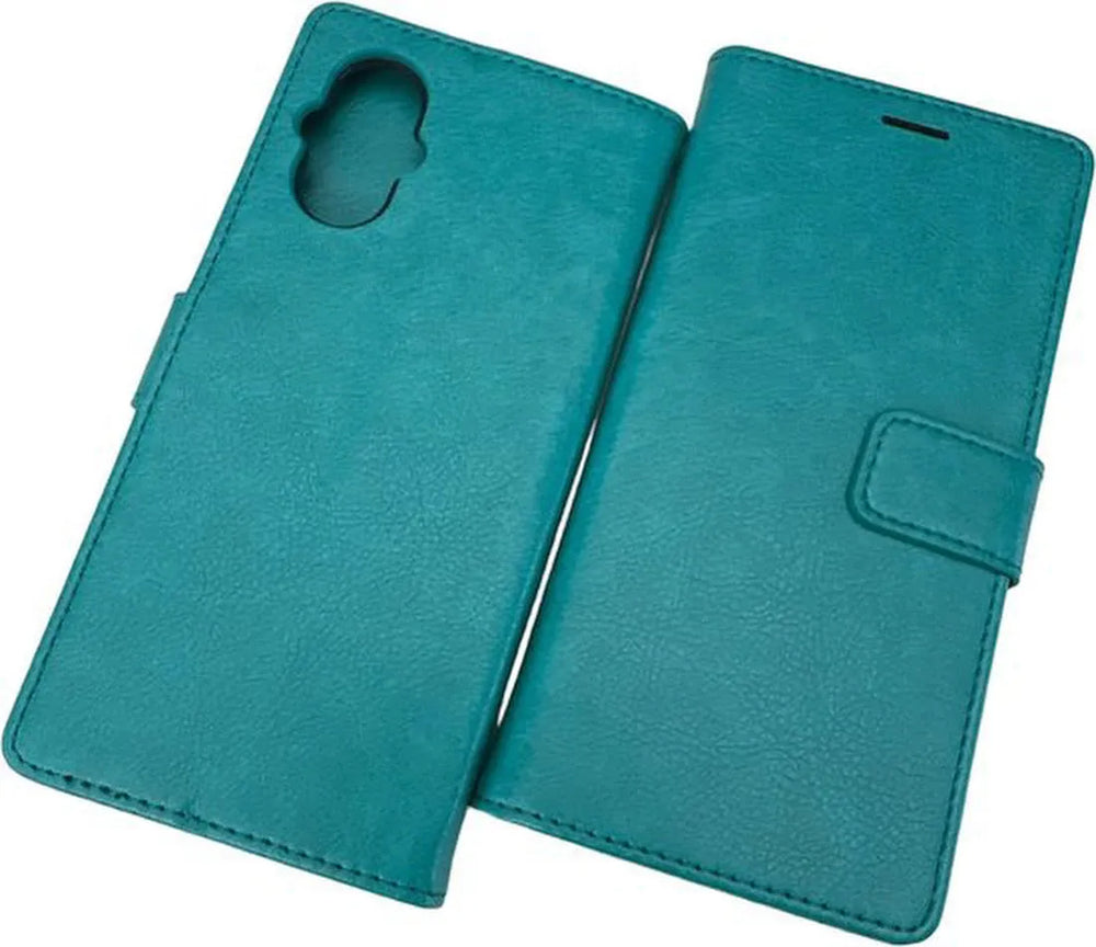 Oppo Reno 8 Lite Hoesjes – Portemonnee Bookcase – Pasjeshouder – Magneetsluiting – Mint-Ilumina Benelux