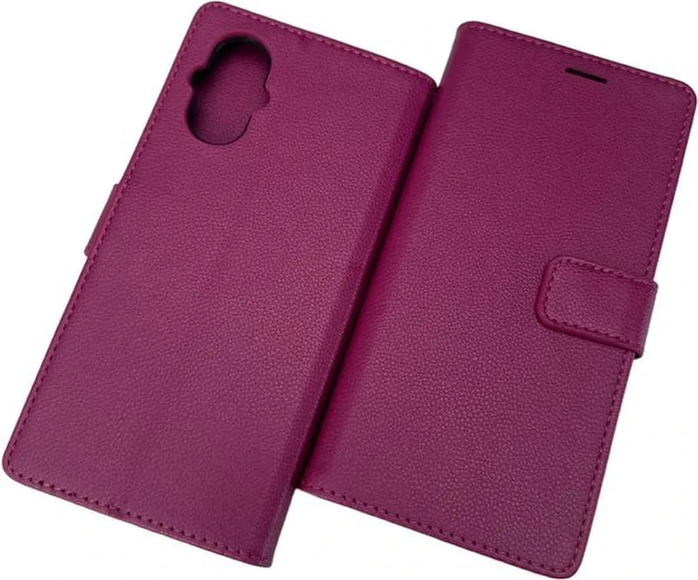 Oppo Reno 8 Lite Hoesjes – Portemonnee Bookcase – Pasjeshouder – Magneetsluiting – Roze-Ilumina Benelux