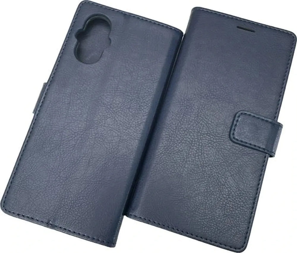 Oppo Reno 8 Lite Hoesjes – Portemonnee Bookcase – Pasjeshouder – Magneetsluiting – Blauw-Ilumina Benelux