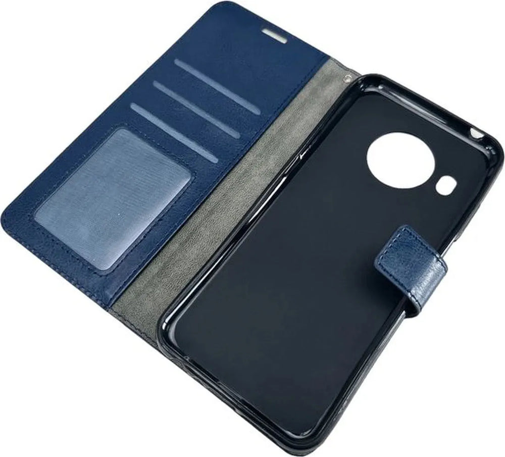 Nokia X10/X20 Hoesjes – Portemonnee Book Case – Pasjeshouder – Magneetsluiting – Blauw-Ilumina Benelux