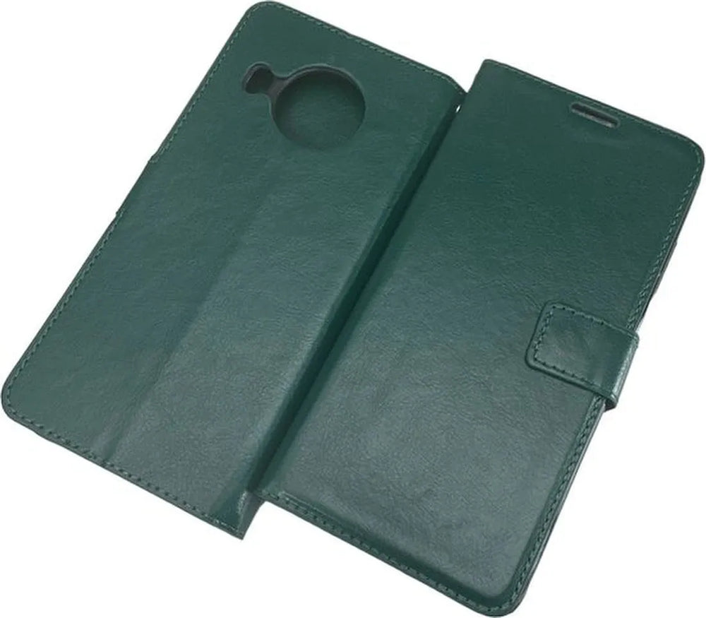 Nokia X10/X20 Hoesjes – Portemonnee Book Case – Pasjeshouder – 2x Gehard Glas Screenprotector – Groen-Ilumina Benelux