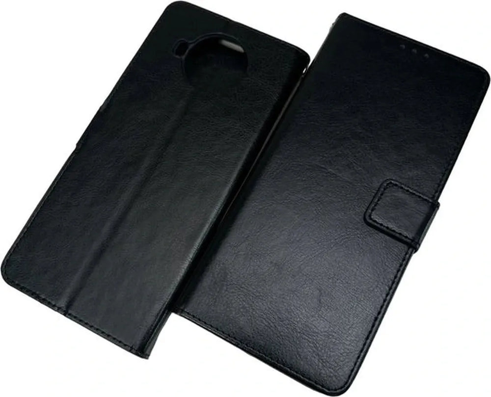 Nokia 8.3 Hoesjes – Portemonnee Bookcase – Pasjeshouder – Magneetsluiting – Zwart-Ilumina Benelux