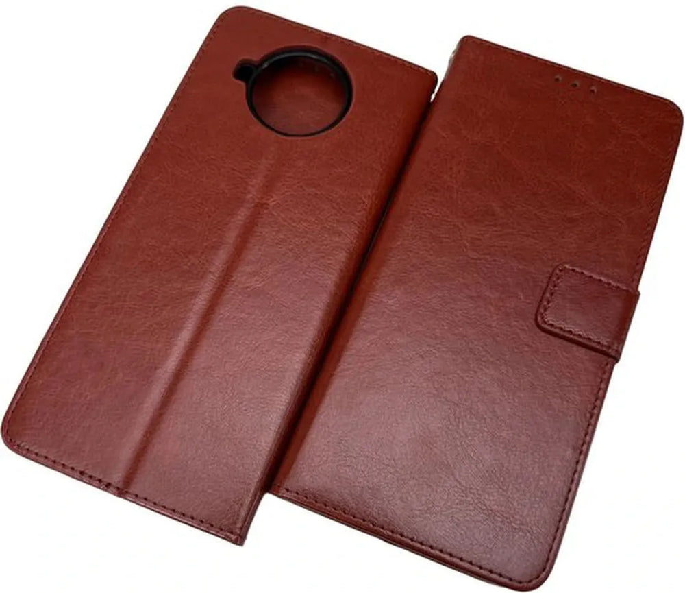 Nokia 8.3 Hoesjes – Portemonnee Bookcase – Pasjeshouder – Magneetsluiting – Bruin-Ilumina Benelux