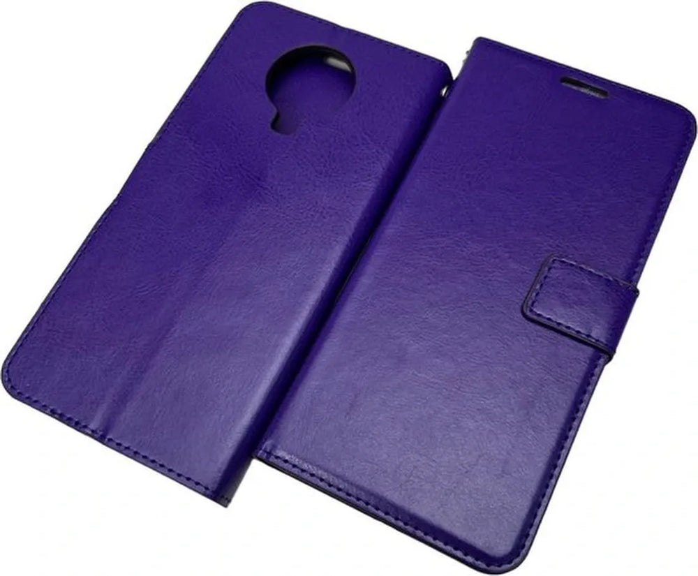 Nokia G10/G20 Hoesjes – Portemonnee Book Case – Pasjeshouder – Magneetsluiting – Paars-Ilumina Benelux