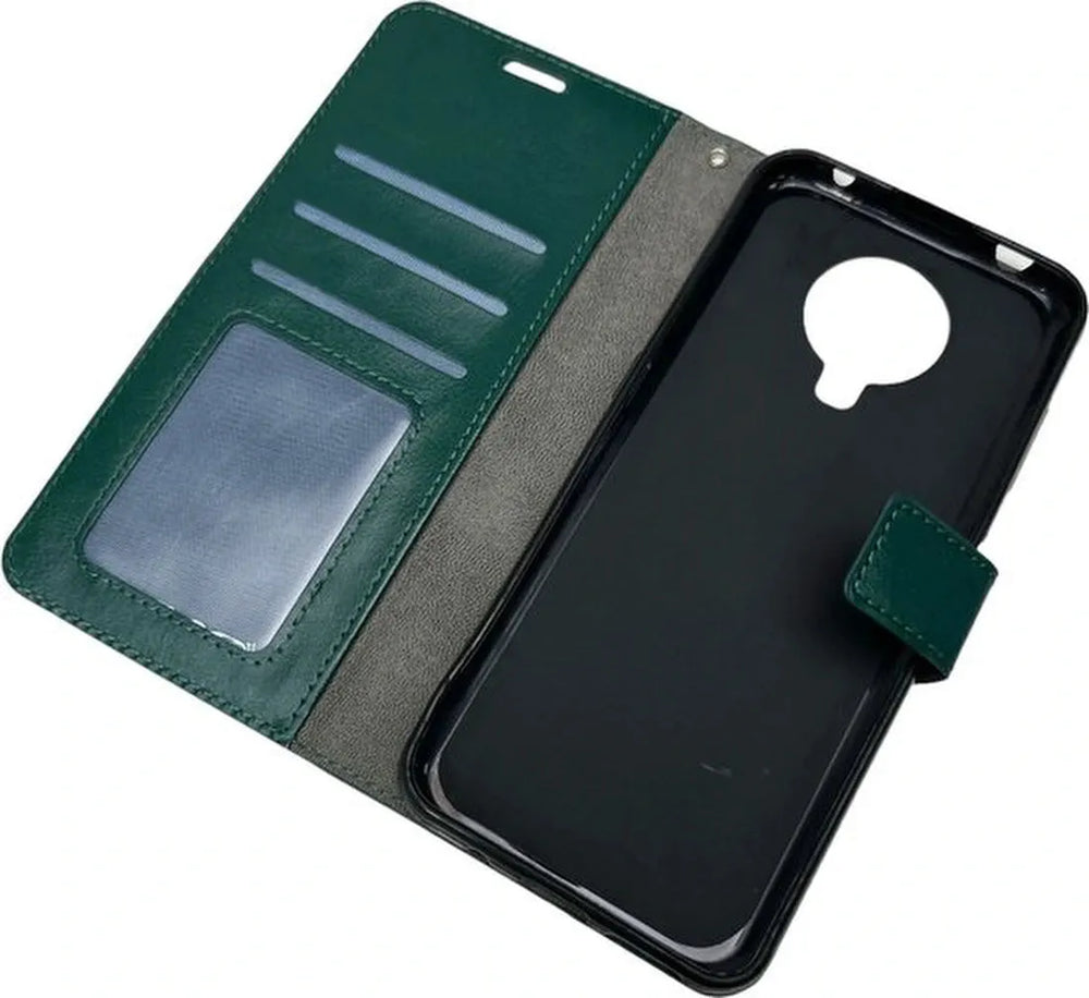 Nokia G10/G20 Hoesjes – Portemonnee Book Case – Pasjeshouder – Magneetsluiting – Groen-Ilumina Benelux