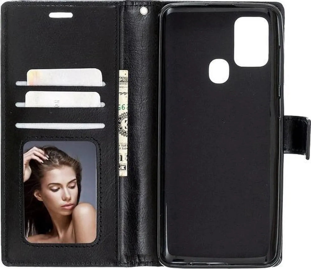 Nokia G11 Plus Hoesjes – Portemonnee Bookcase – Pasjeshouder – Magneetsluiting – Zwart-Ilumina Benelux