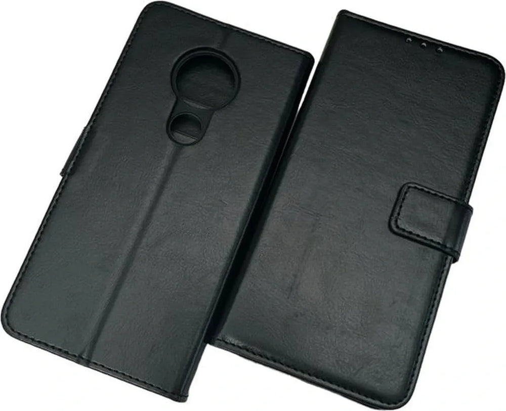 Nokia 6.2 / 7.2 Hoesjes – Portemonnee Book Case – Pasjeshouder – Magneetsluiting – Zwart-Ilumina Benelux