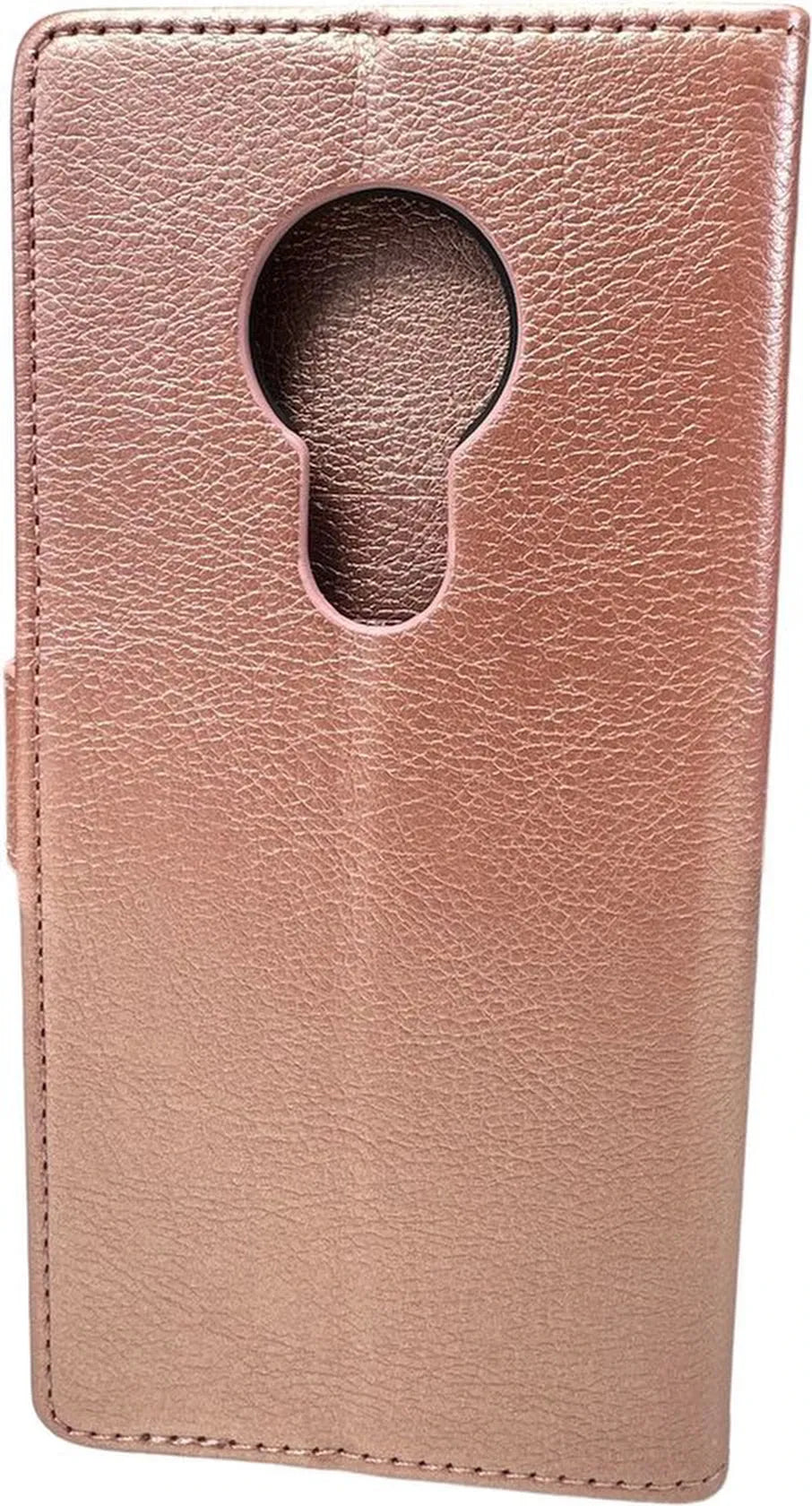 Nokia 6.2 / 7.2 Hoesjes – Portemonnee Book Case – Pasjeshouder – Magneetsluiting – Roségoud-Ilumina Benelux