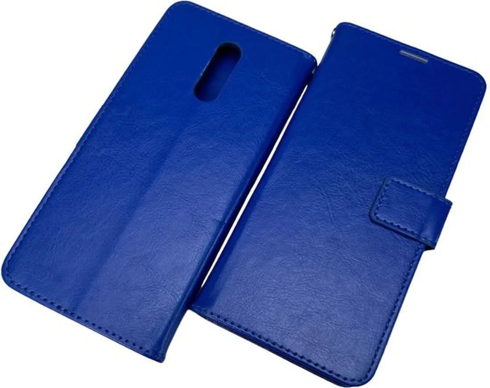 Nokia 3.2 Hoesjes – Portemonnee Book Case – Pasjeshouder – Magneetsluiting – Blauw-Ilumina Benelux