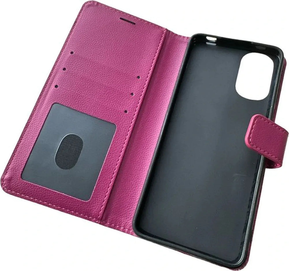 Xiaomi Redmi 10 2022 Hoesjes – Portemonnee Book Case – Pasjeshouder – Magneetsluiting – Roze-Ilumina Benelux