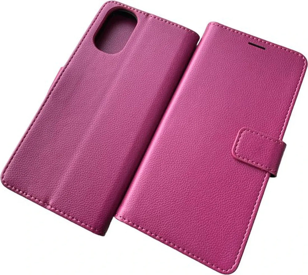 Xiaomi Redmi Note 11/11S Hoesjes – Portemonnee Book Case – Pasjeshouder – Magneetsluiting – Roze-Ilumina Benelux