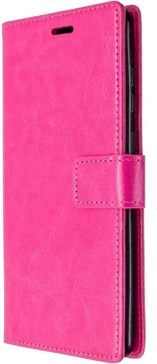 Xiaomi Redmi A1/A2 Hoesjes – Portemonnee Book Case – Pasjeshouder – Magneetsluiting – Roze-Ilumina Benelux