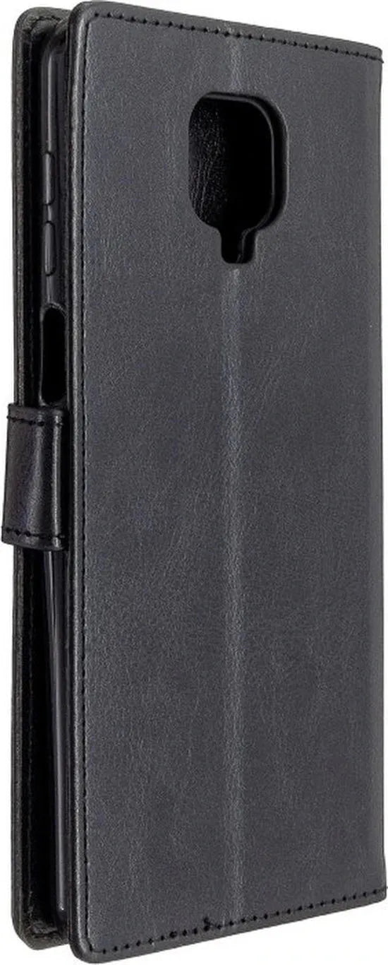 Xiaomi Redmi Note 9 Pro/9S Hoesjes – Portemonnee Book Case – Pasjeshouder – Magneetsluiting – Zwart-Ilumina Benelux