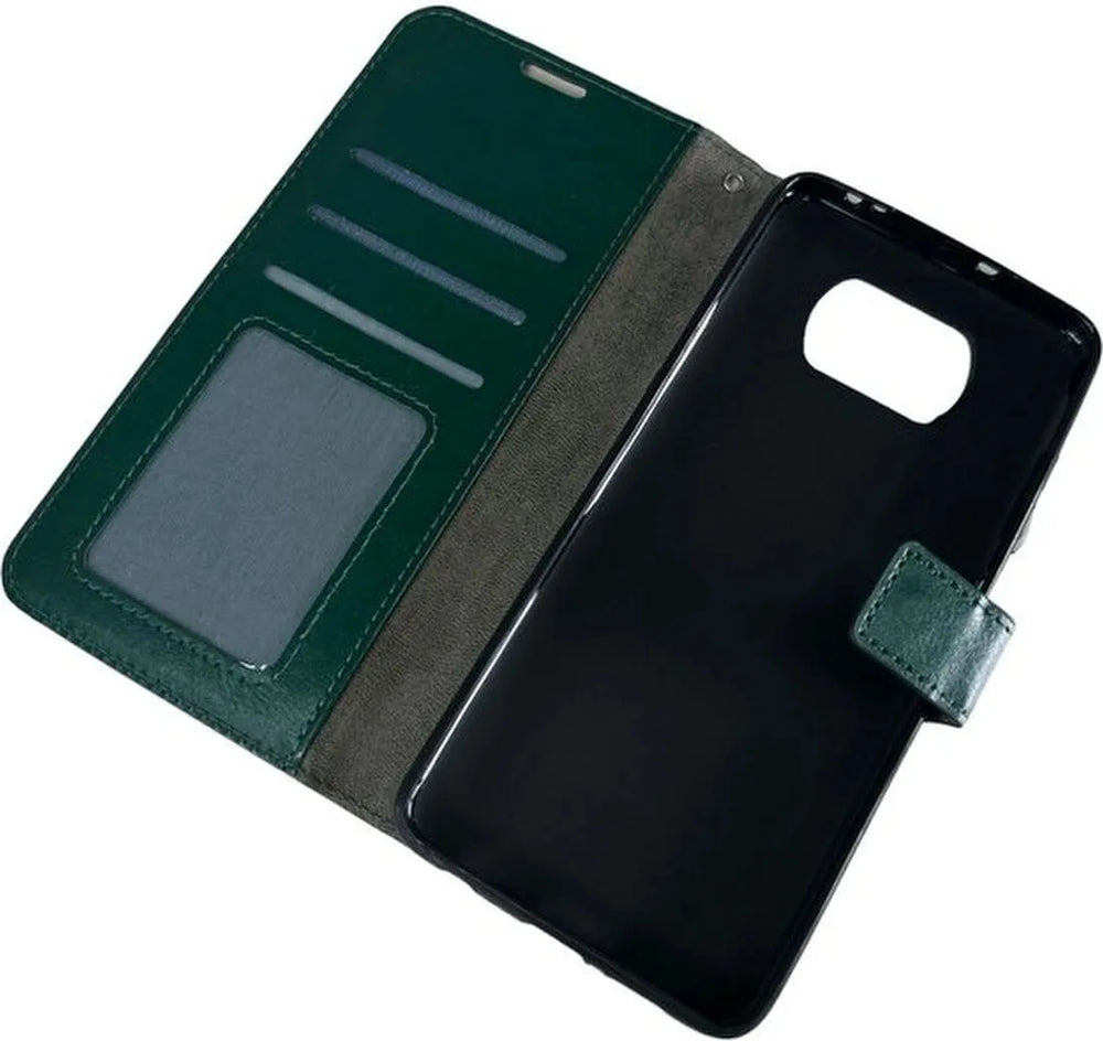 Xiaomi Poco X3/X3 Pro Hoesjes – Portemonnee Book Case – Pasjeshouder – Magneetsluiting – Groen-Ilumina Benelux