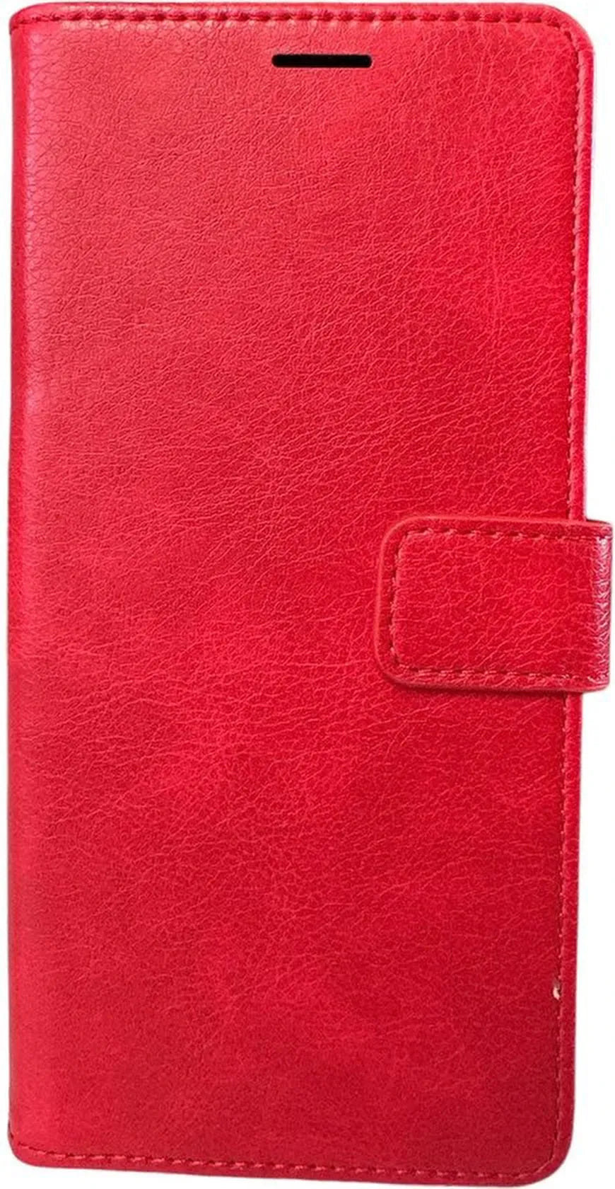 Xiaomi Redmi 9A Hoesjes – Portemonnee Book Case – Pasjeshouder – Magneetsluiting – Rood-Ilumina Benelux