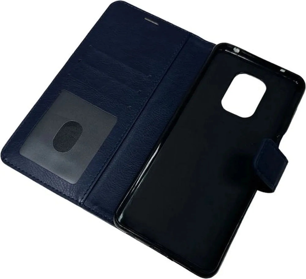 Xiaomi Redmi Note 10 Lite Hoesjes – Portemonnee Book Case – Pasjeshouder – Magneetsluiting – Blauw-Ilumina Benelux