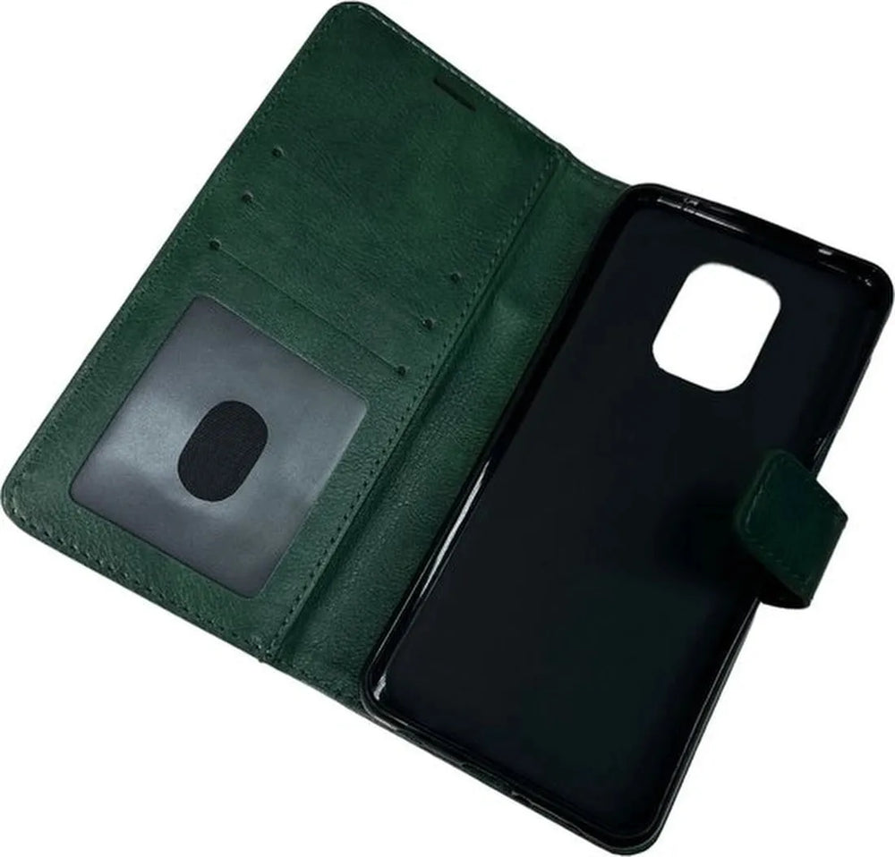 Xiaomi Redmi Note 10 Lite Hoesjes – Portemonnee Book Case – Pasjeshouder – Magneetsluiting – Groen-Ilumina Benelux