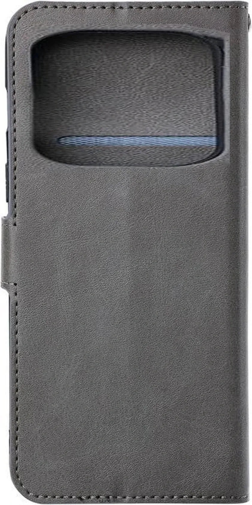 Xiaomi Poco X4 Pro Hoesjes – Portemonnee Book Case – Pasjeshouder – Magneetsluiting – Grijs-Ilumina Benelux