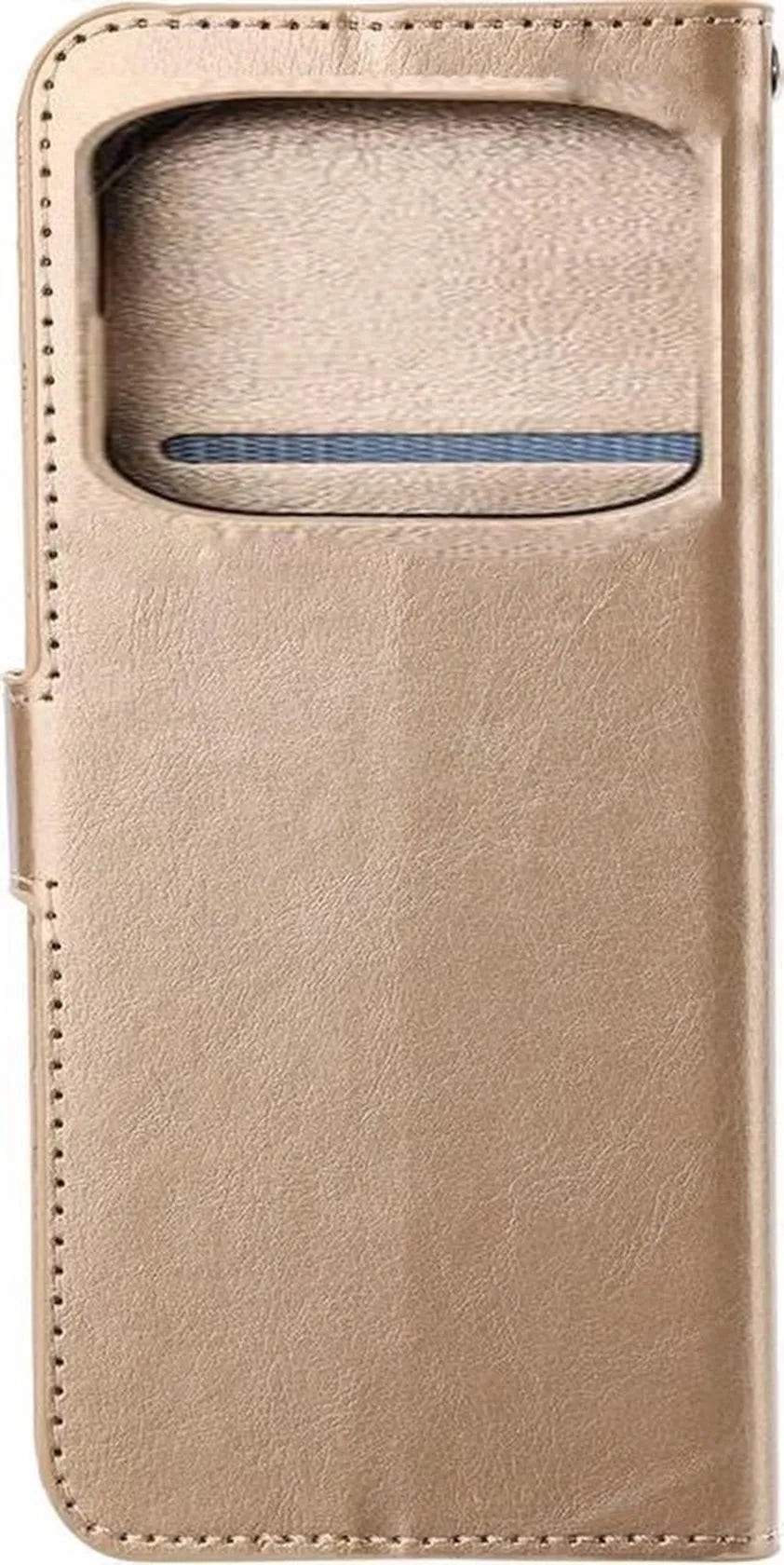 Xiaomi Poco X4 Pro Hoesjes – Portemonnee Book Case – Pasjeshouder – Magneetsluiting – Goud-Ilumina Benelux