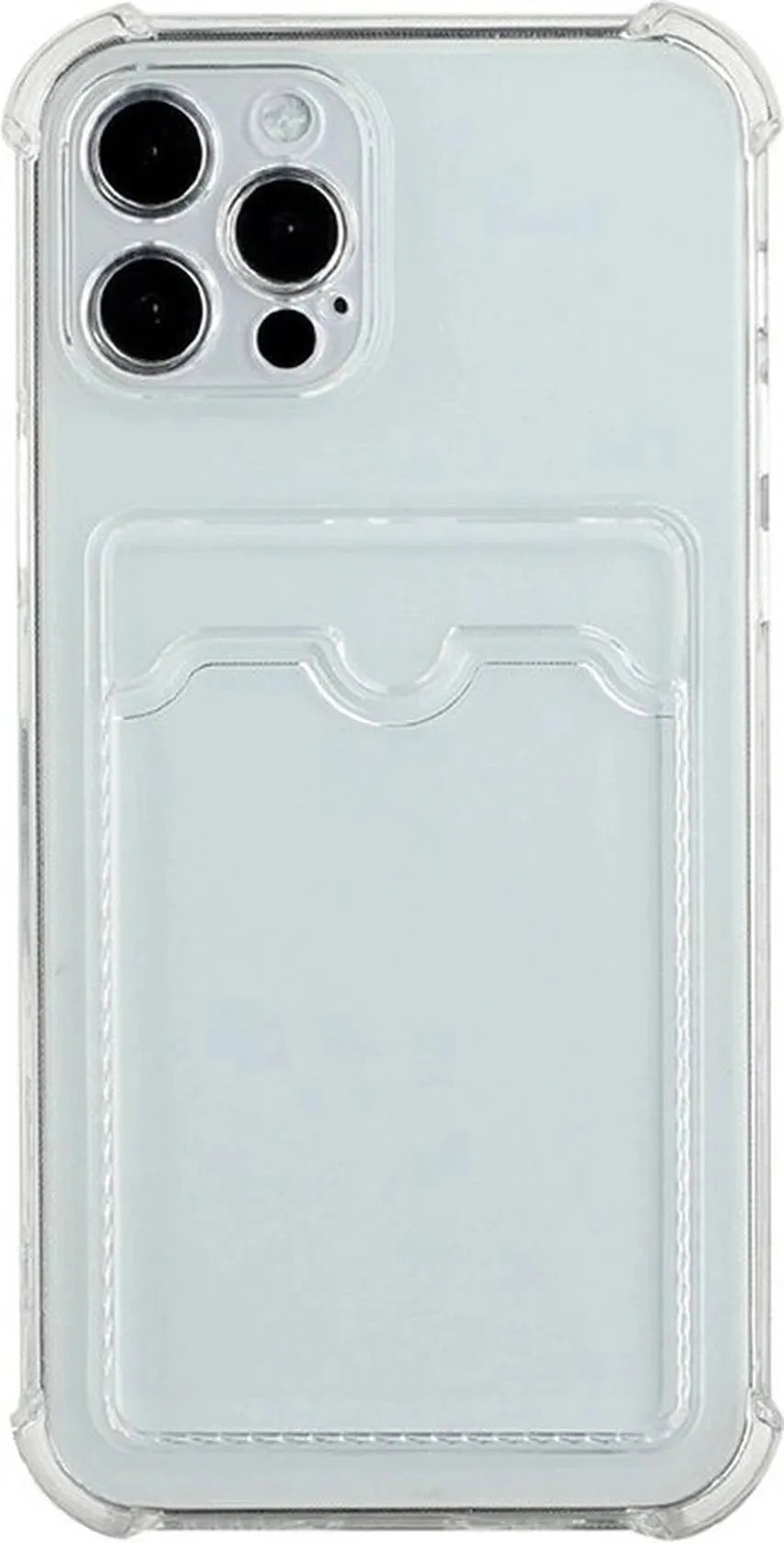 iPhone 13 Pro Max Hoesjes – TPU Backcover – Schokbestendig – Pasjeshouder – Transparant-Ilumina Benelux