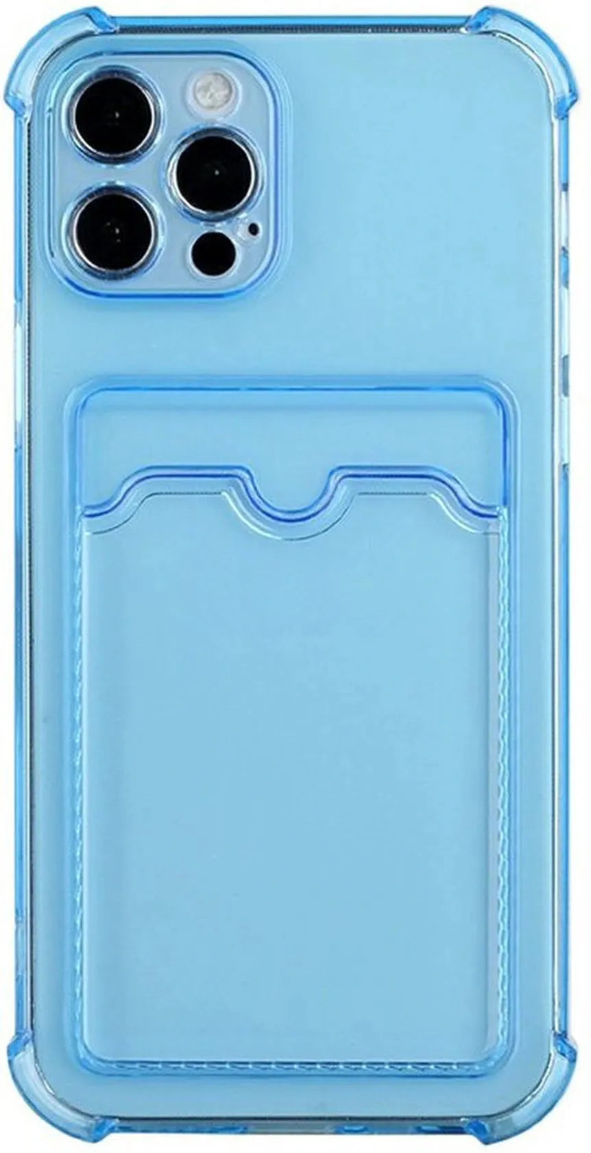 iPhone 11 Pro Hoesjes – TPU Backcover – Schokbestendig – Pasjeshouder – Blauw-Ilumina Benelux