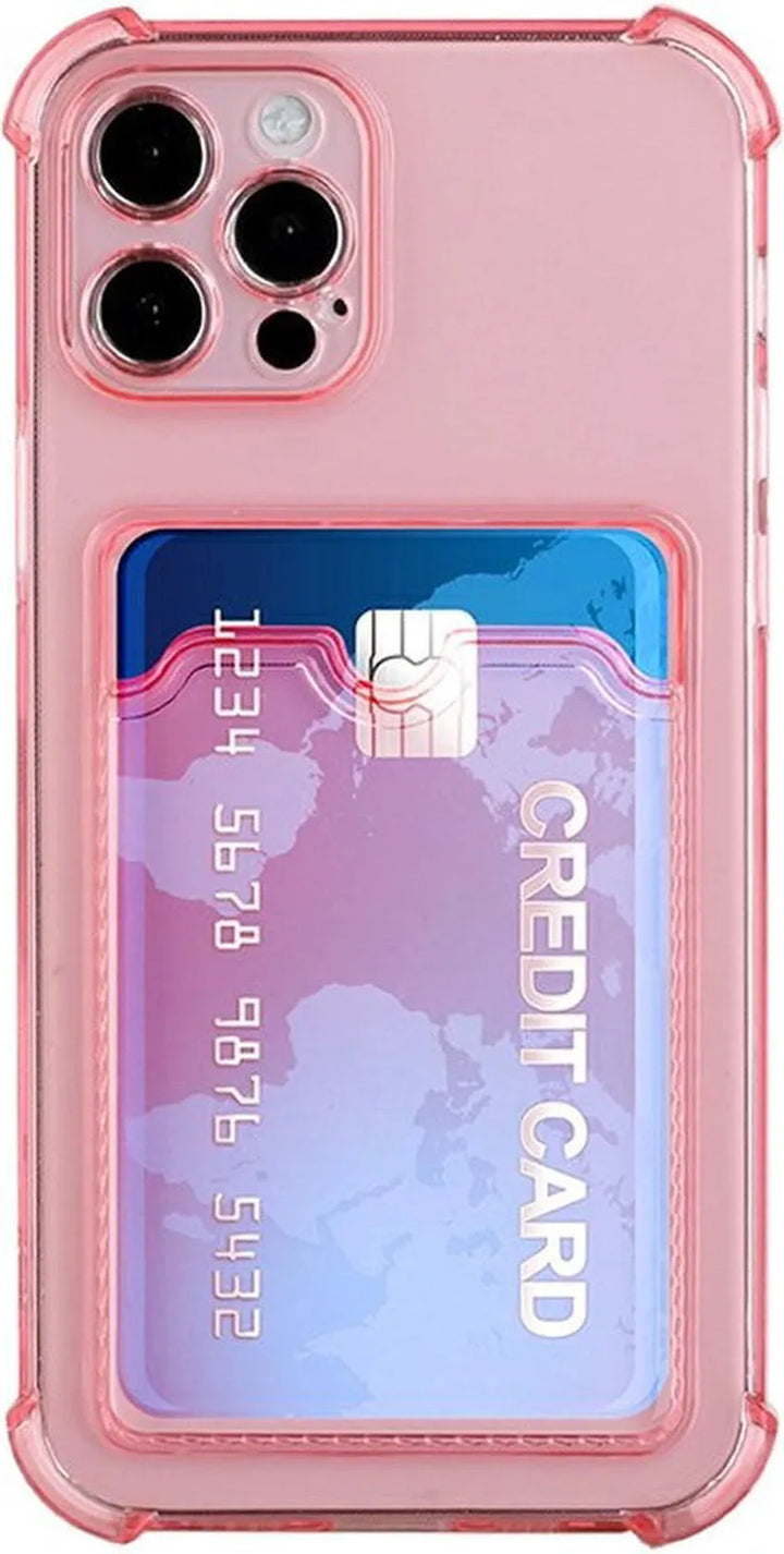 iPhone 11 Pro Hoesjes – TPU Backcover – Schokbestendig – Pasjeshouder – Roze-Ilumina Benelux