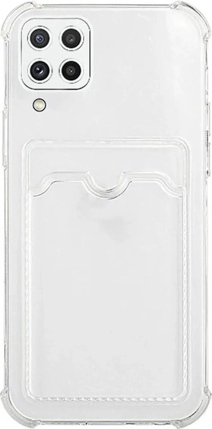 Samsung Galaxy A12 Hoesjes – TPU Backcover – Schokbestendig – Kaarthouder – Transparant-Ilumina Benelux