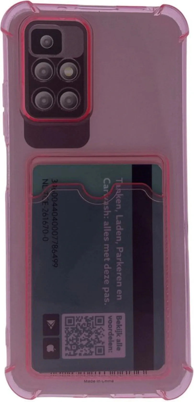 Xiaomi 12/12X Hoesjes – Schokbestendige TPU Backcover – Pasjeshouder – Roze-Ilumina Benelux