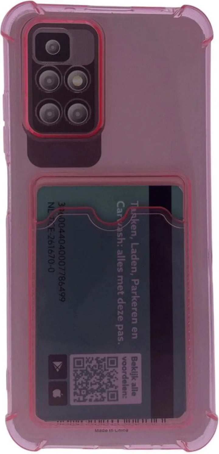 Xiaomi 12 Pro Hoesjes – TPU Backcover – Schokbestendig – Pasjeshouder – Roze-Ilumina Benelux