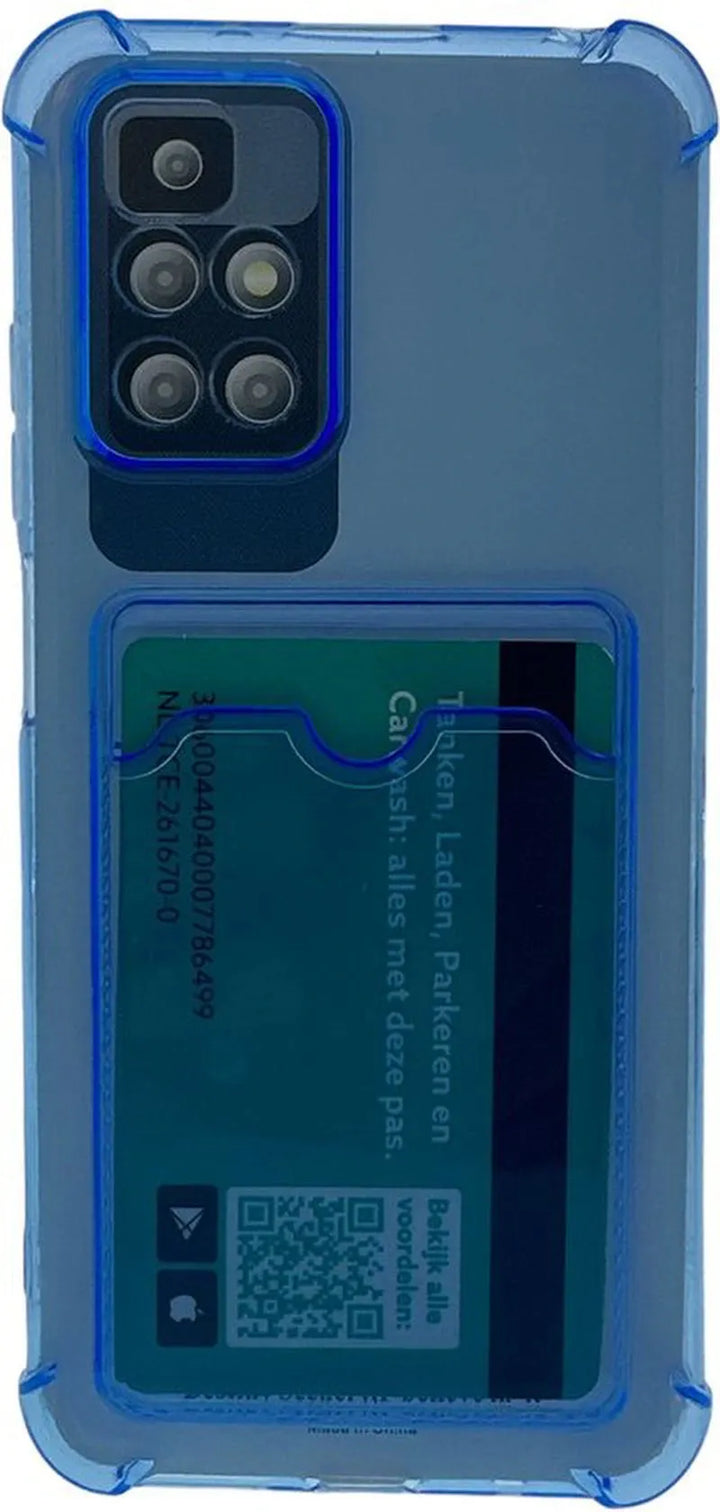 Xiaomi 12 Lite Hoesjes – TPU Backcover – Schokbestendig – Pasjeshouder – Blauw-Ilumina Benelux